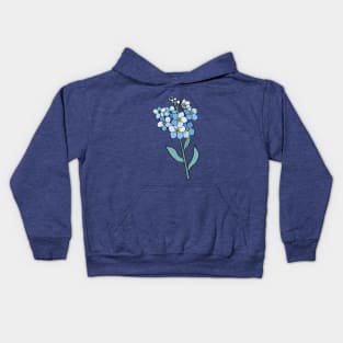 Alaska State Flower Kids Hoodie